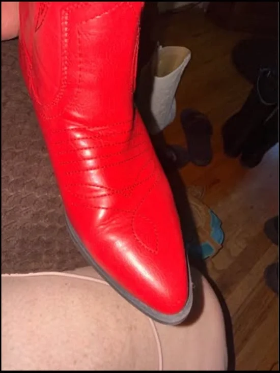 Soda Red Western Cowboy Heeled Boots - Picture 9 of 10